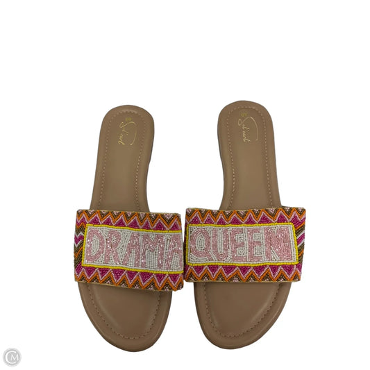 Sandals Flats By Cmb In Pink, Size: 9