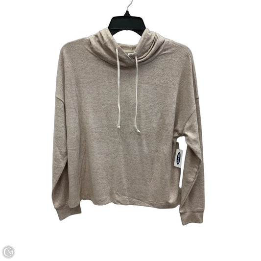 Athletic Sweatshirt Hoodie By Old Navy In Beige, Size: S