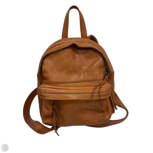 Backpack Leather By Madewell, Size: Small