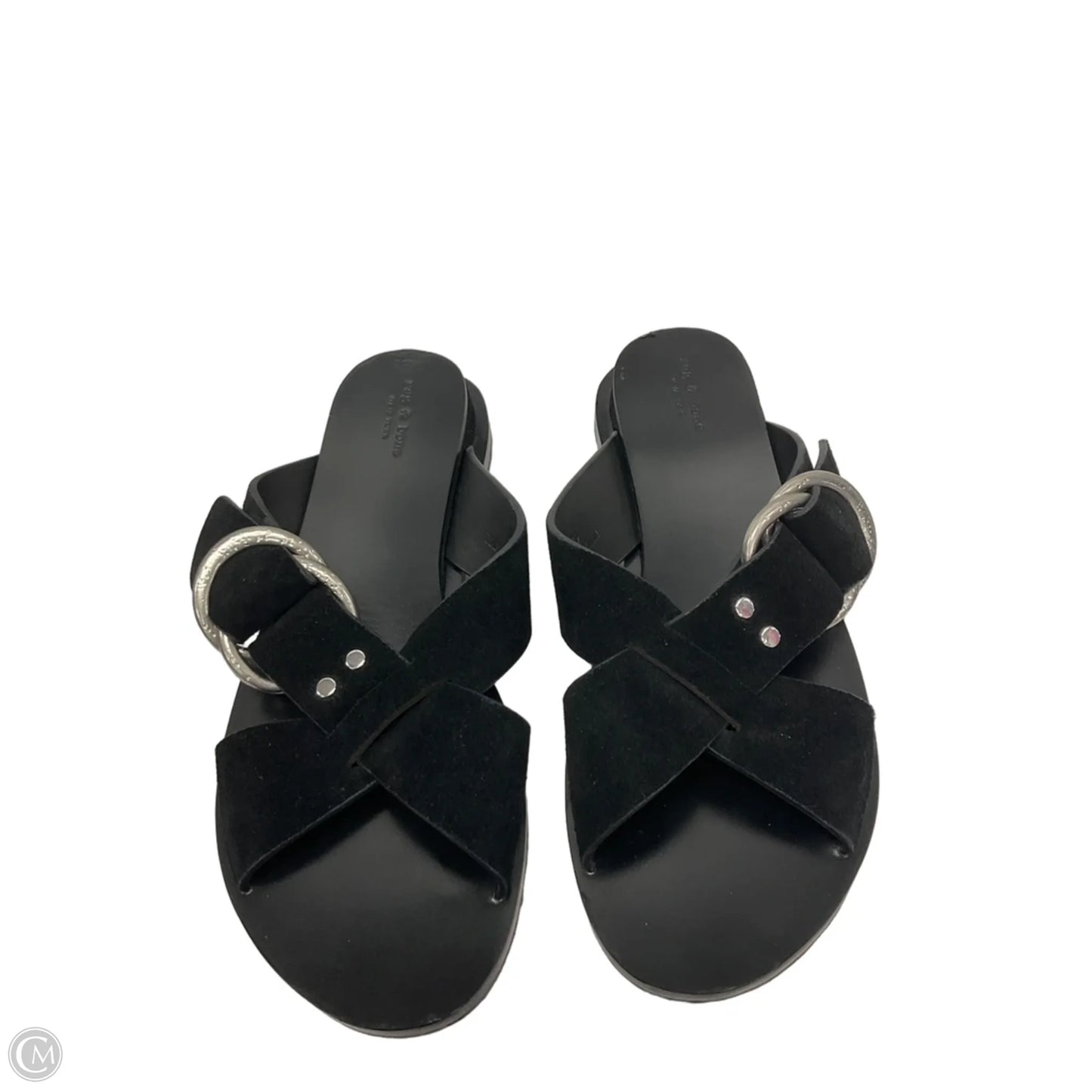 Sandals Flats By Rag And Bone In Black, Size: 8