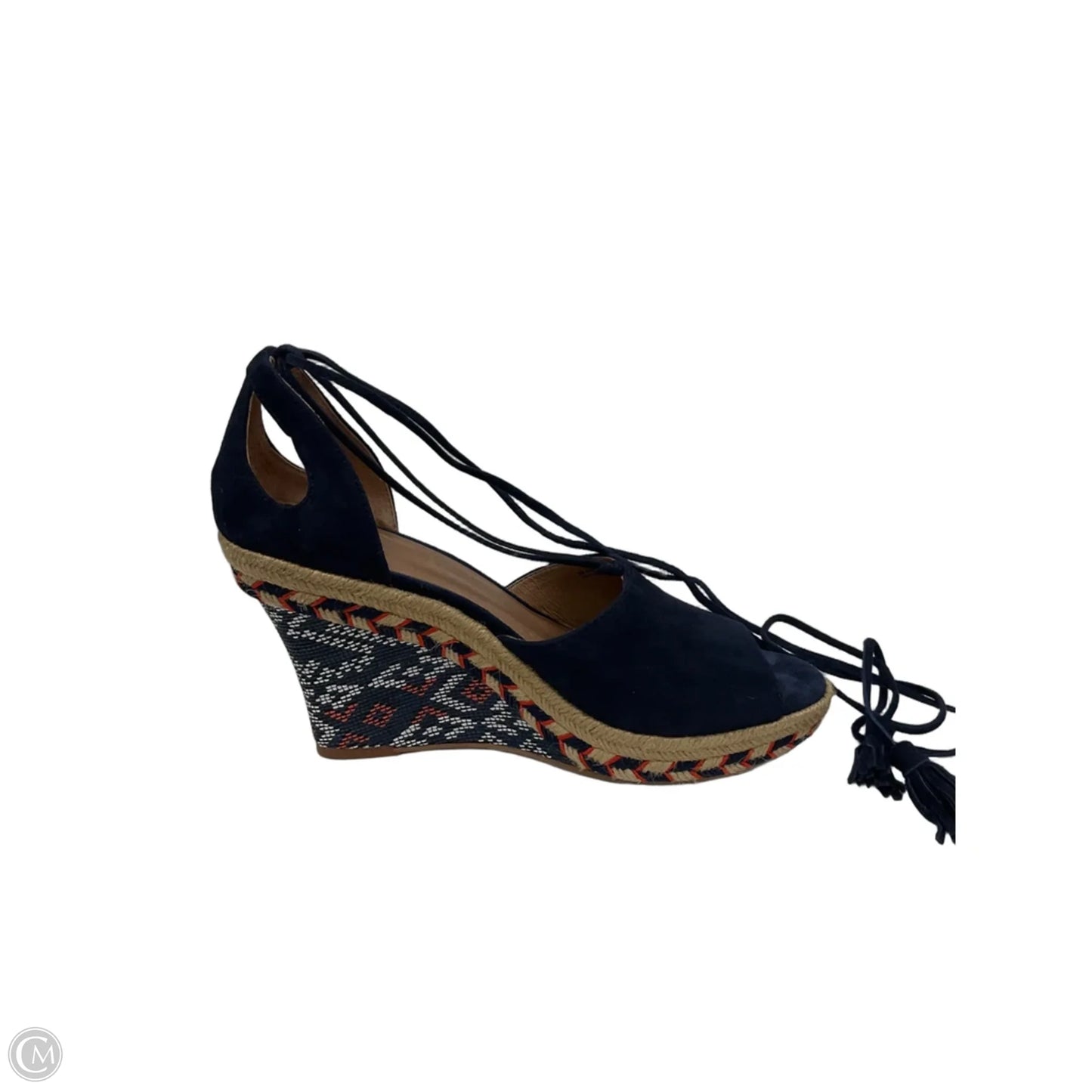 Sandals Heels Platform By Cabi In Blue, Size: 8.5