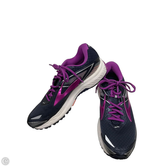 Shoes Sneakers By Brooks In Blue & Purple, Size: 8.5
