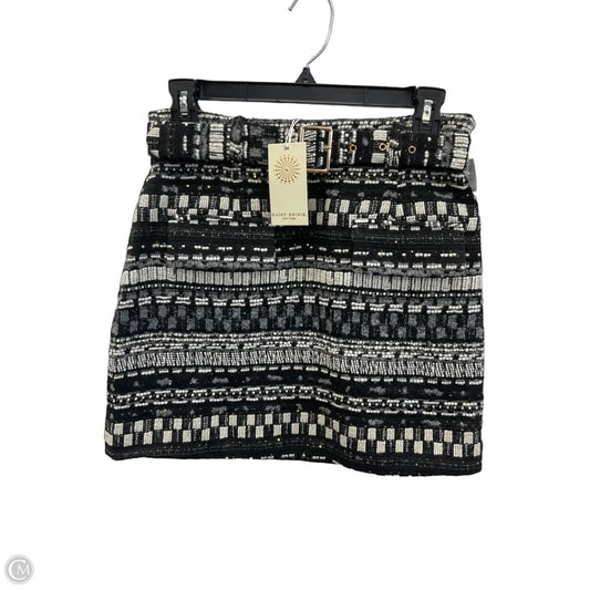 Skirt Mini & Short By Ramy Brook In Black & White, Size: 4