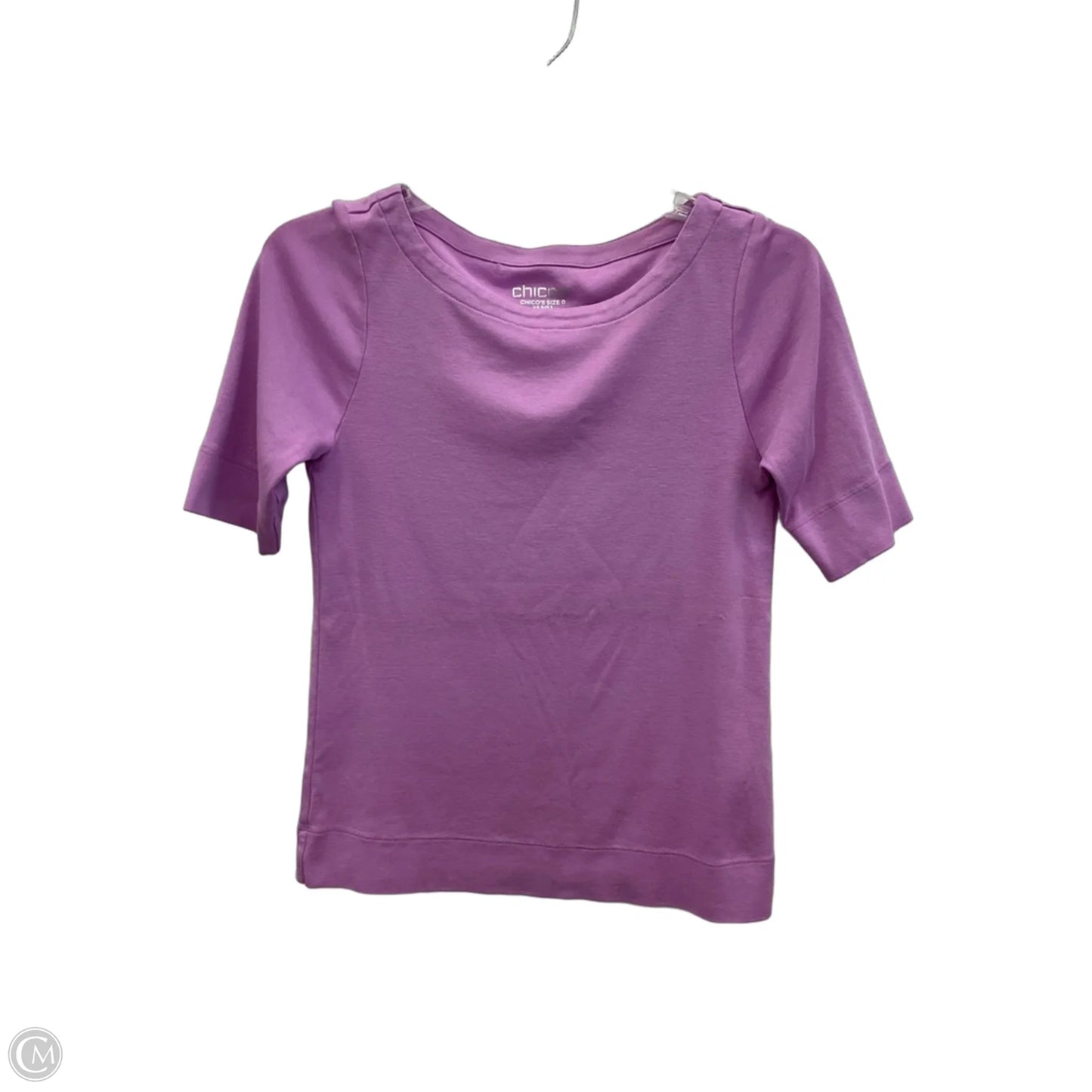 Top Short Sleeve By Chicos In Purple, Size: S
