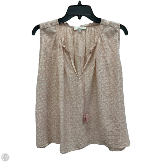 Top Short Sleeve By Madewell In Pink, Size: L
