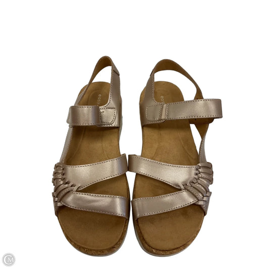 Sandals Flats By Easy Spirit In Brown, Size: 8