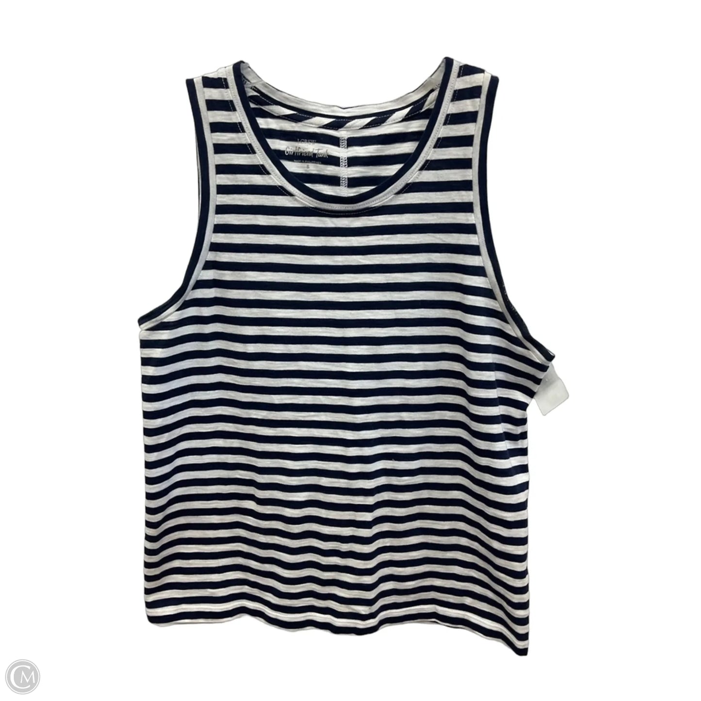 Top Sleeveless Basic By J. Crew In Striped Pattern, Size: S