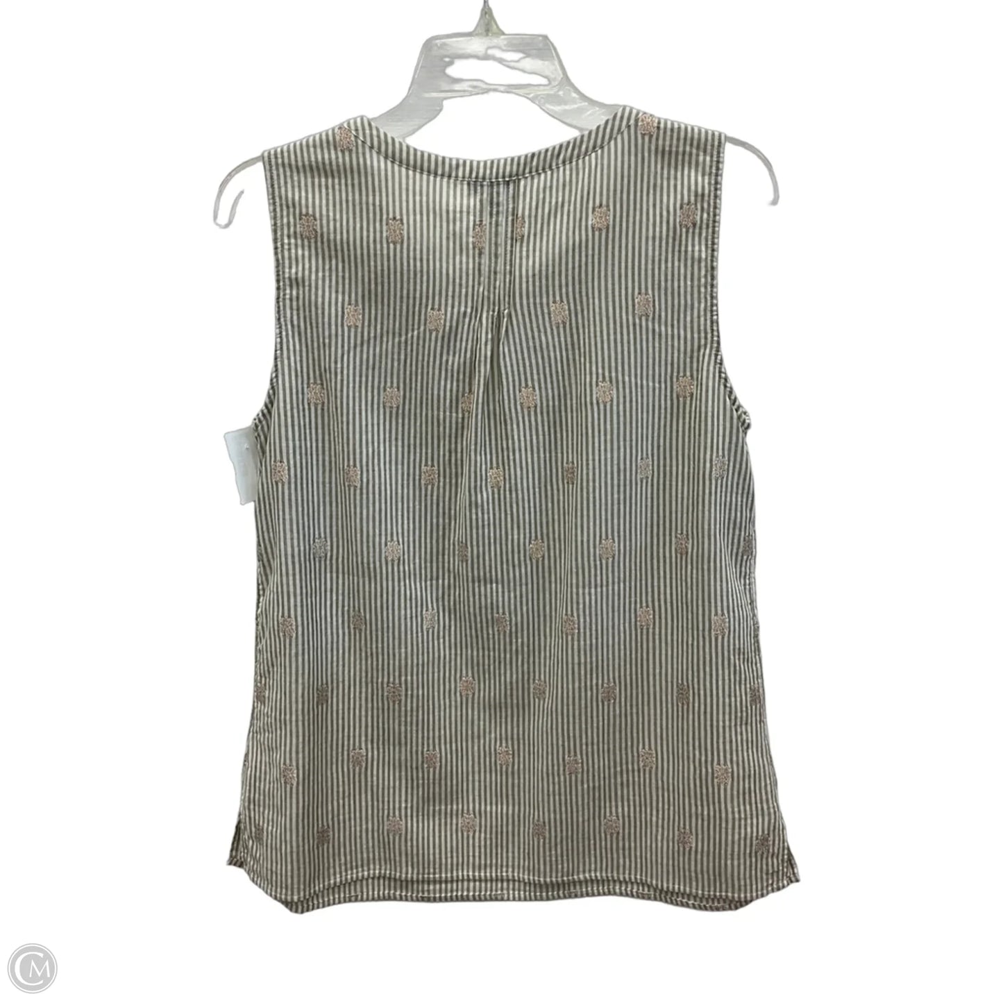 Top Sleeveless By Talbots In Beige, Size: M