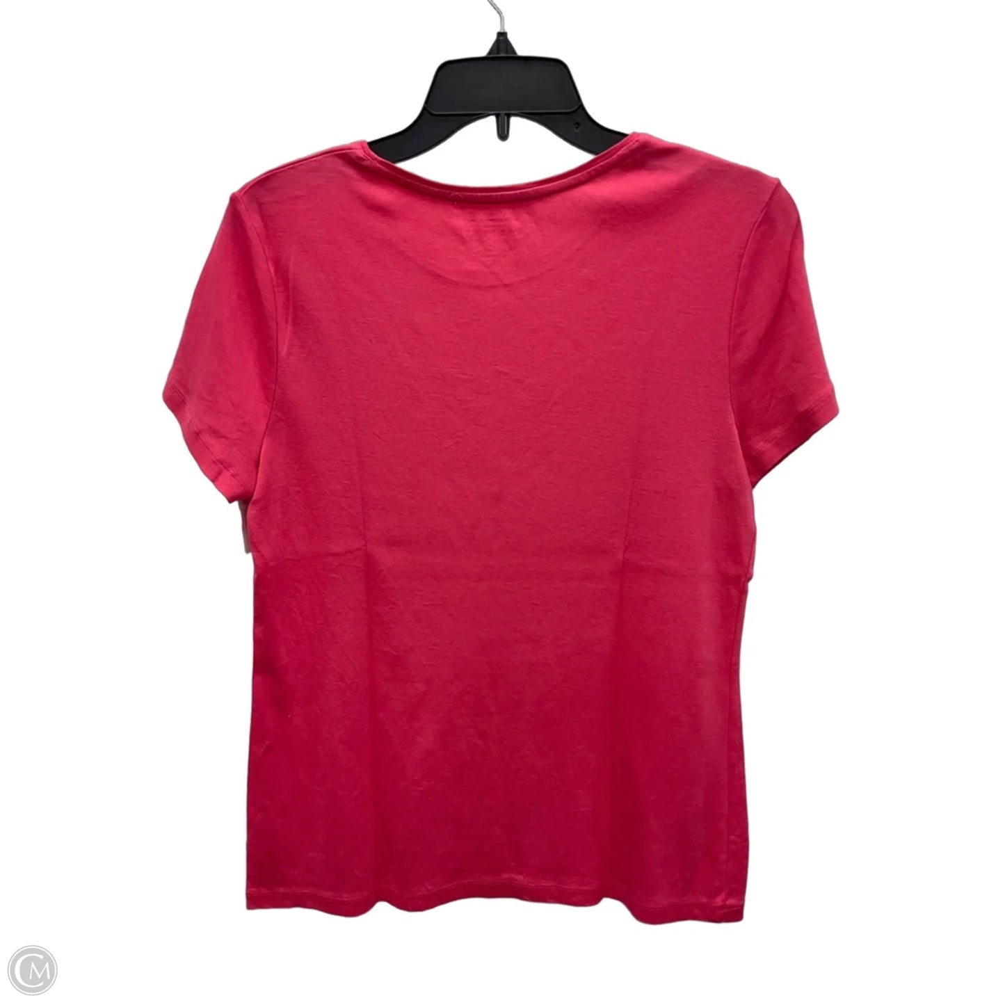 Top Short Sleeve Basic By Talbots In Pink, Size: M