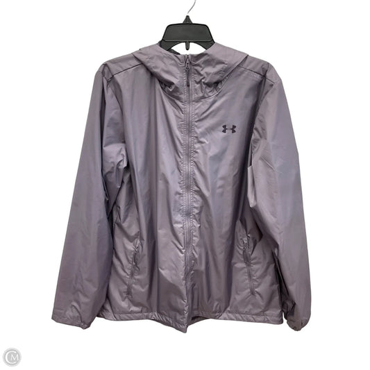 Athletic Jacket By Under Armour In Purple, Size: Xl