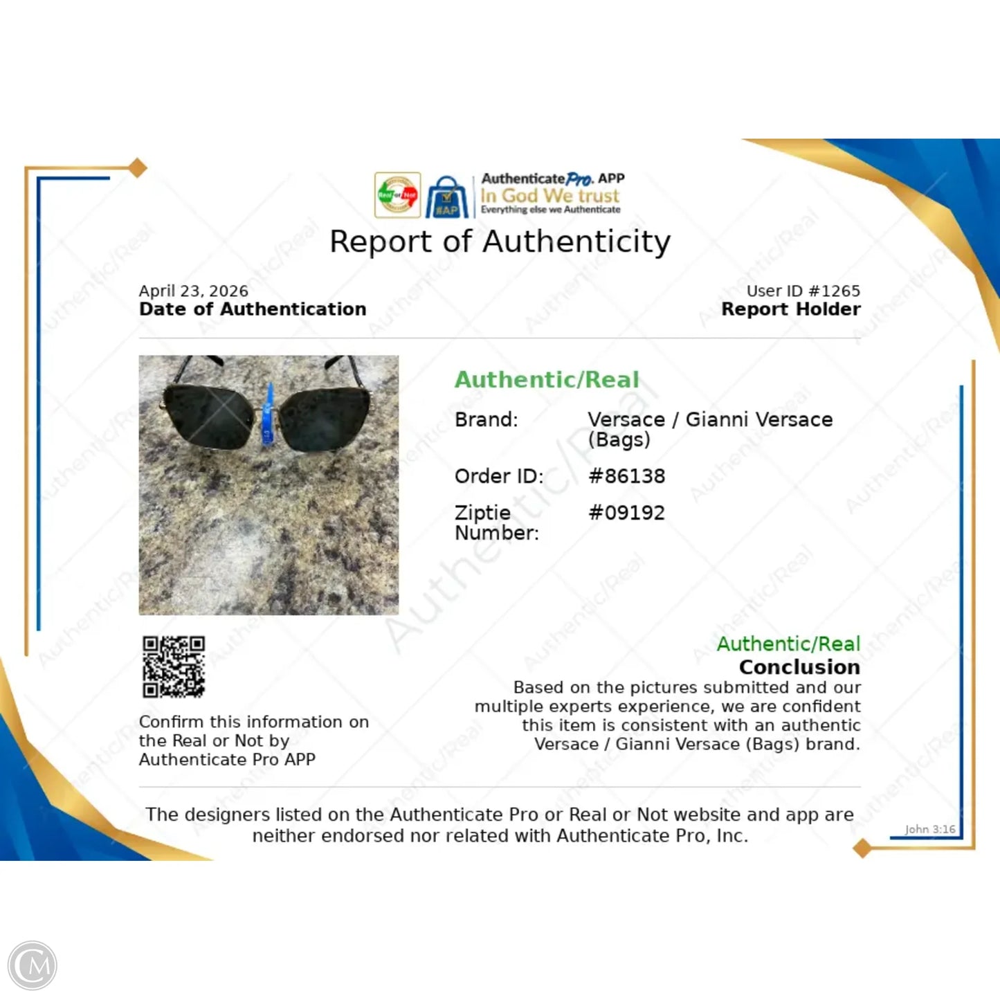 Sunglasses Luxury Designer By Versace