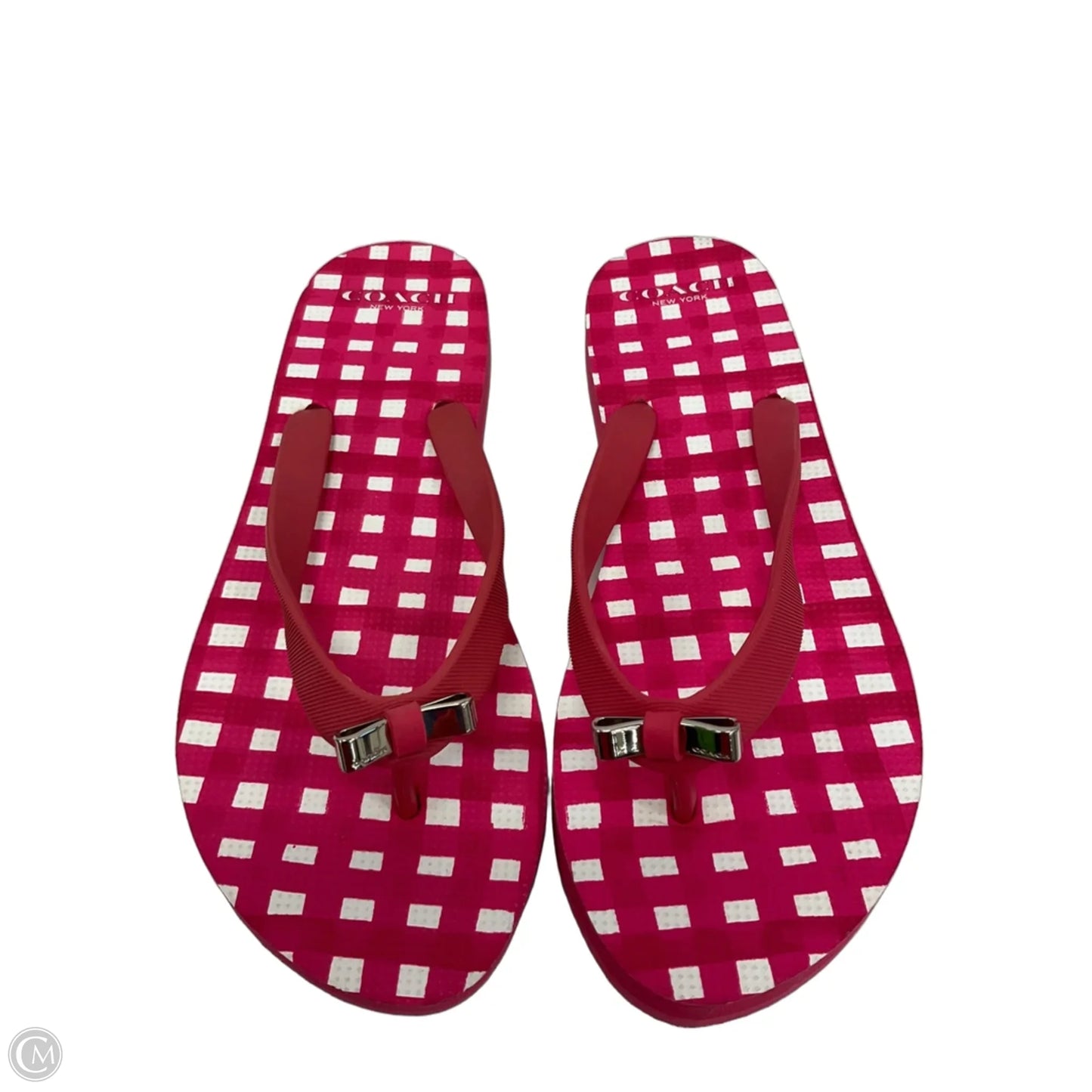 Sandals Designer By Coach In Pink, Size: 6