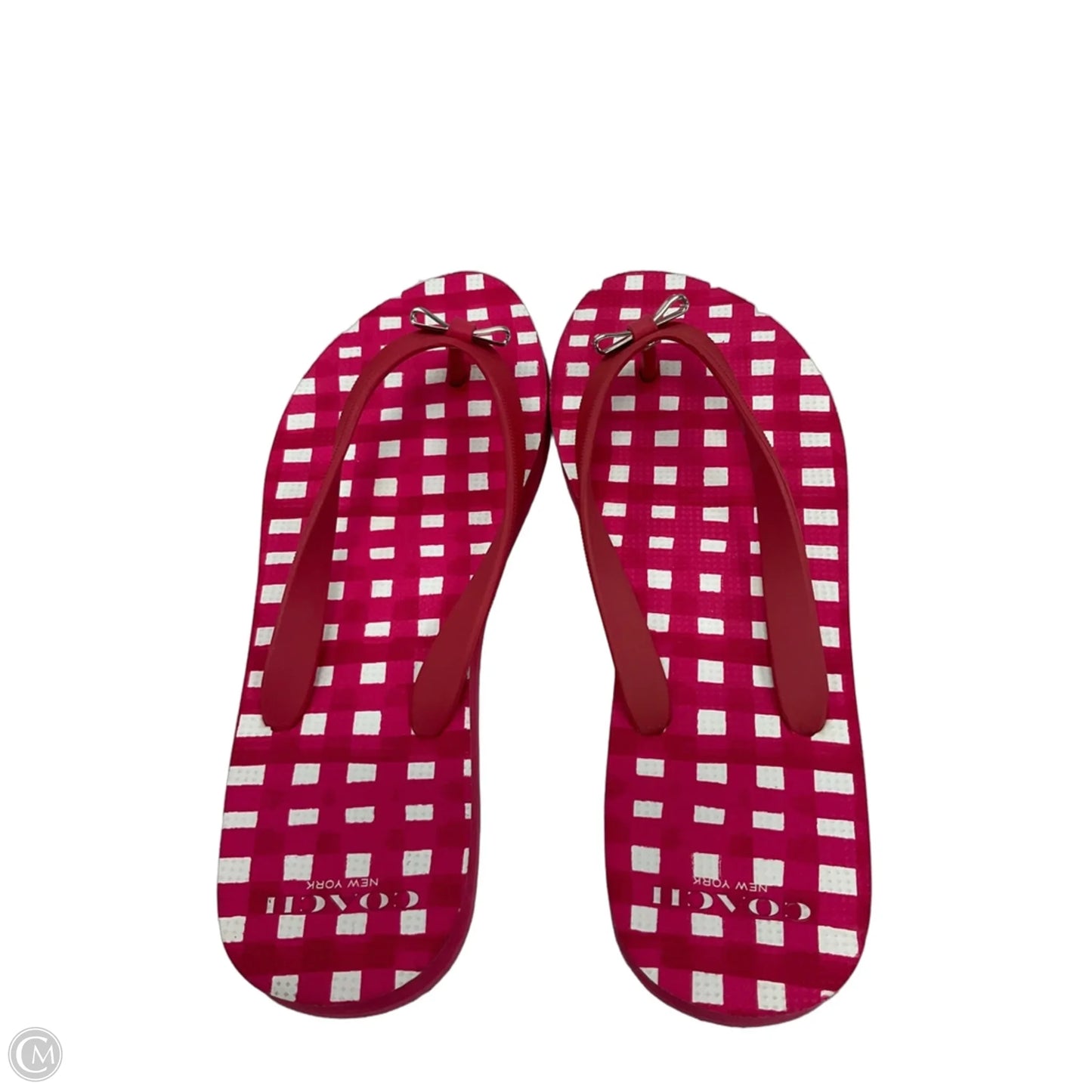 Sandals Designer By Coach In Pink, Size: 6