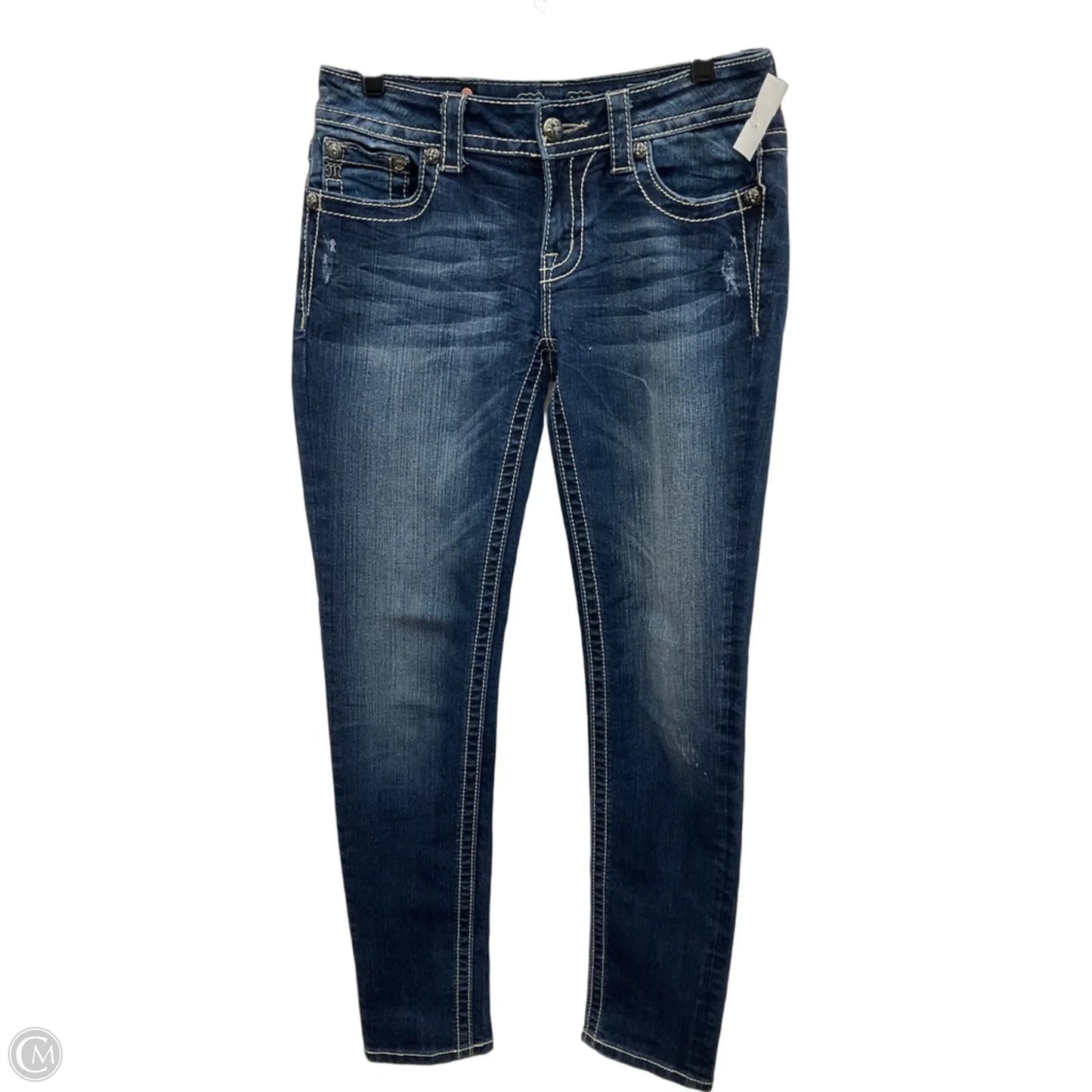 Jeans Skinny By Miss Me In Blue Denim, Size: 6