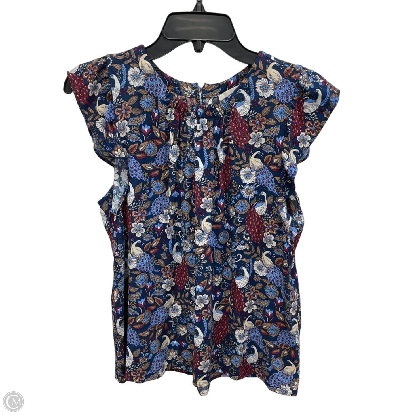 Top Short Sleeve By Loft In Blue, Size: S