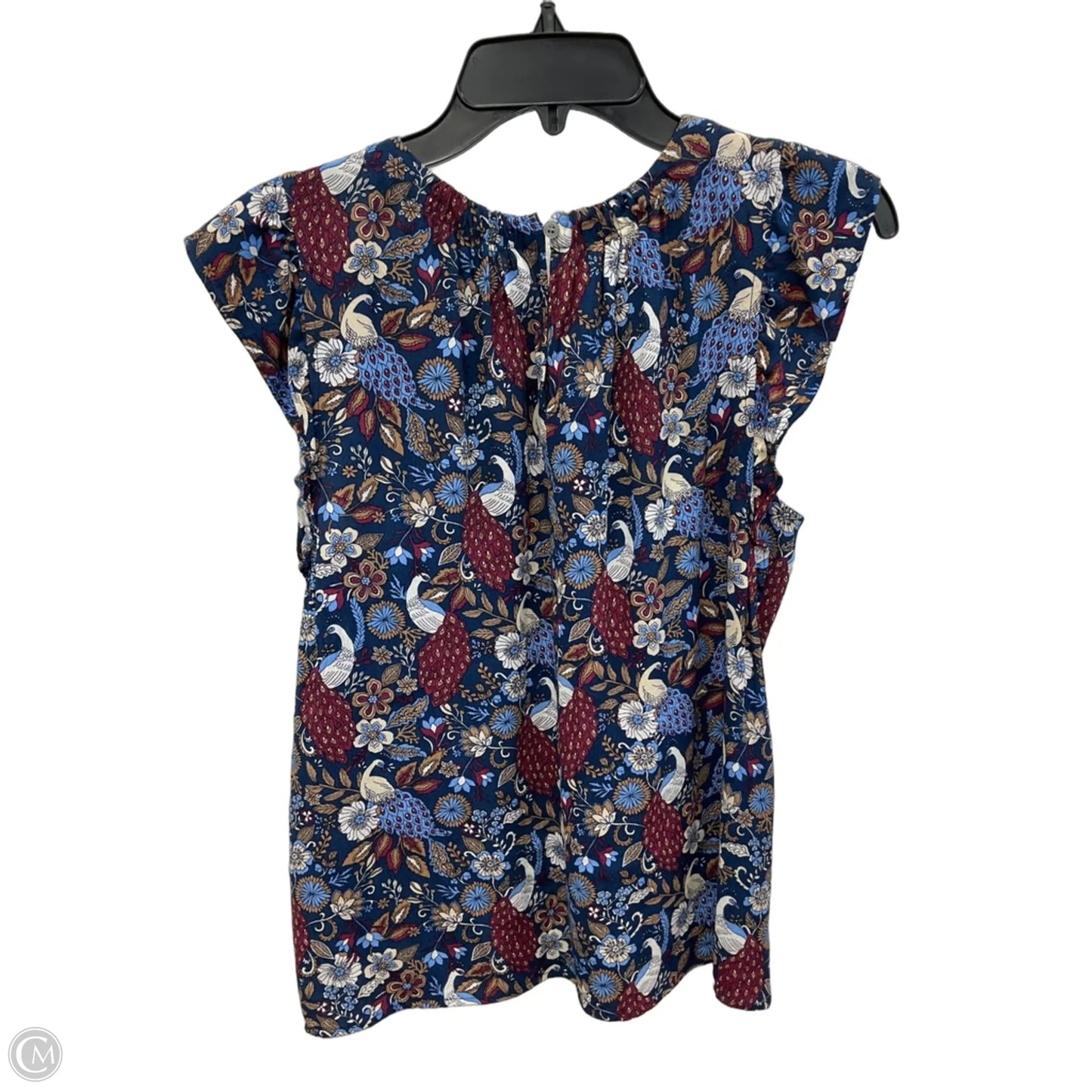 Top Short Sleeve By Loft In Blue, Size: S