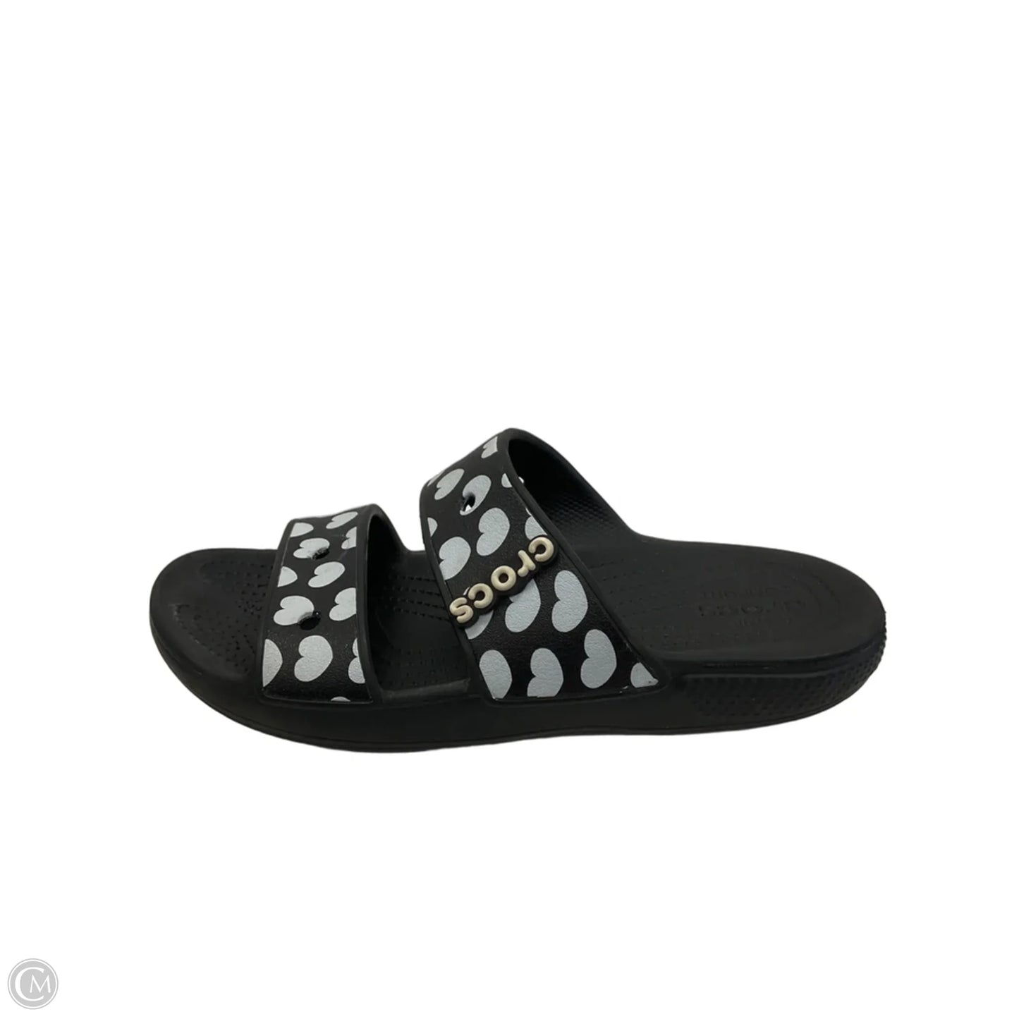 Sandals Flats By Crocs In Black, Size: 9