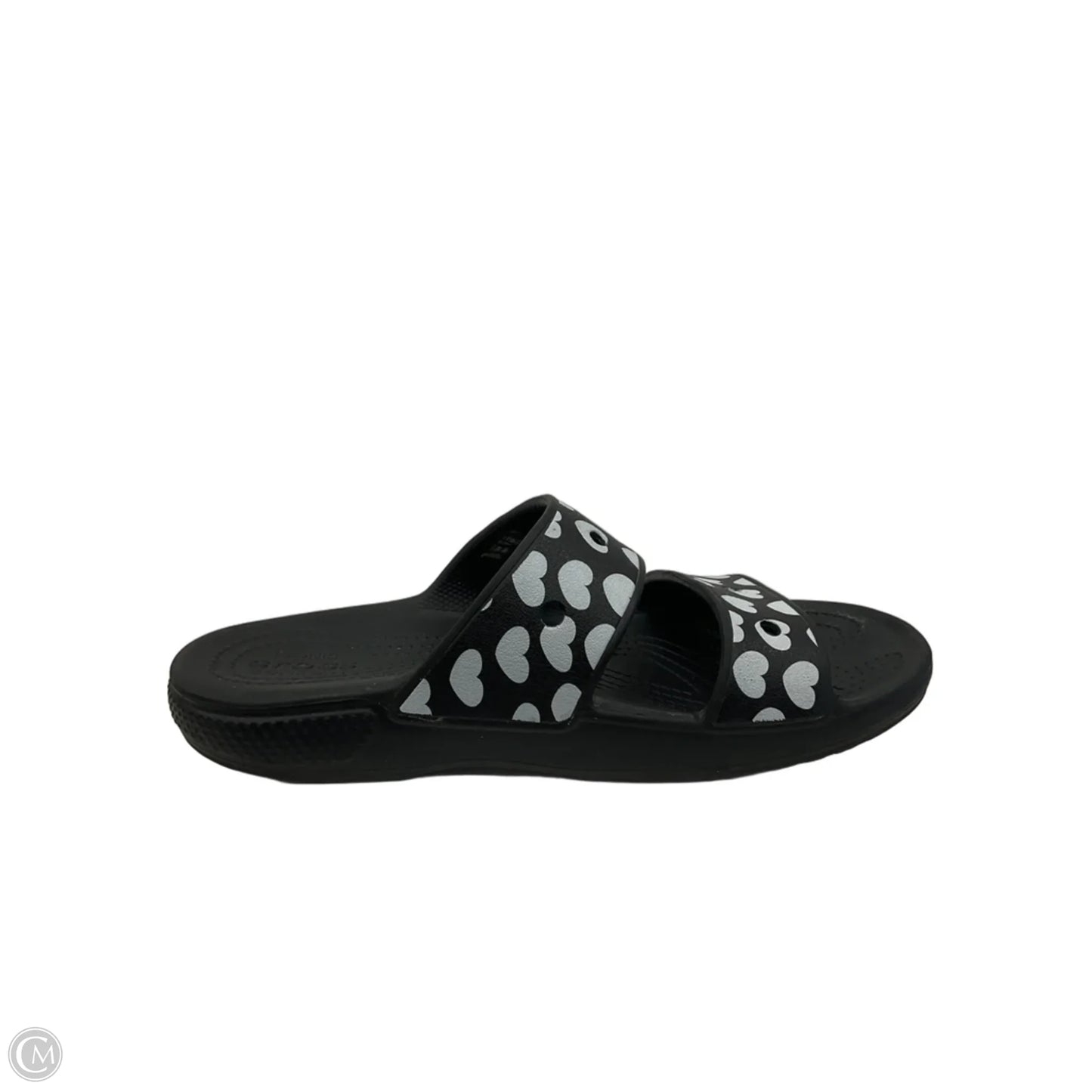 Sandals Flats By Crocs In Black, Size: 9