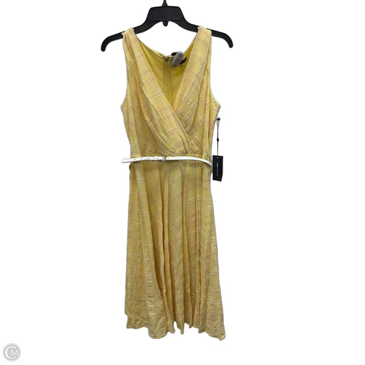 Dress Casual Midi By Tommy Hilfiger In Yellow, Size: M