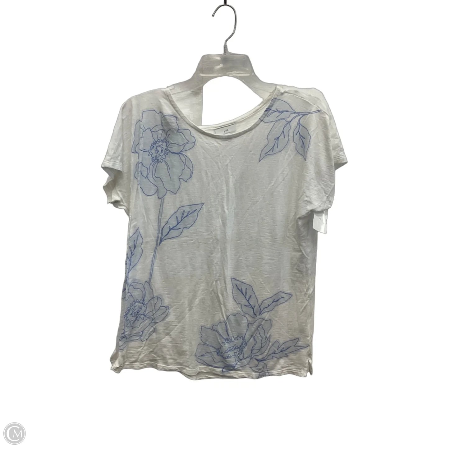 Top Short Sleeve By J. Jill In White, Size: M