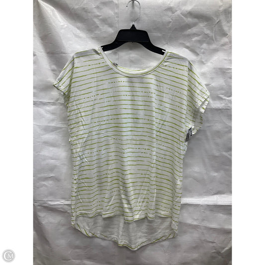 Top Short Sleeve By Chicos In Green, Size: L