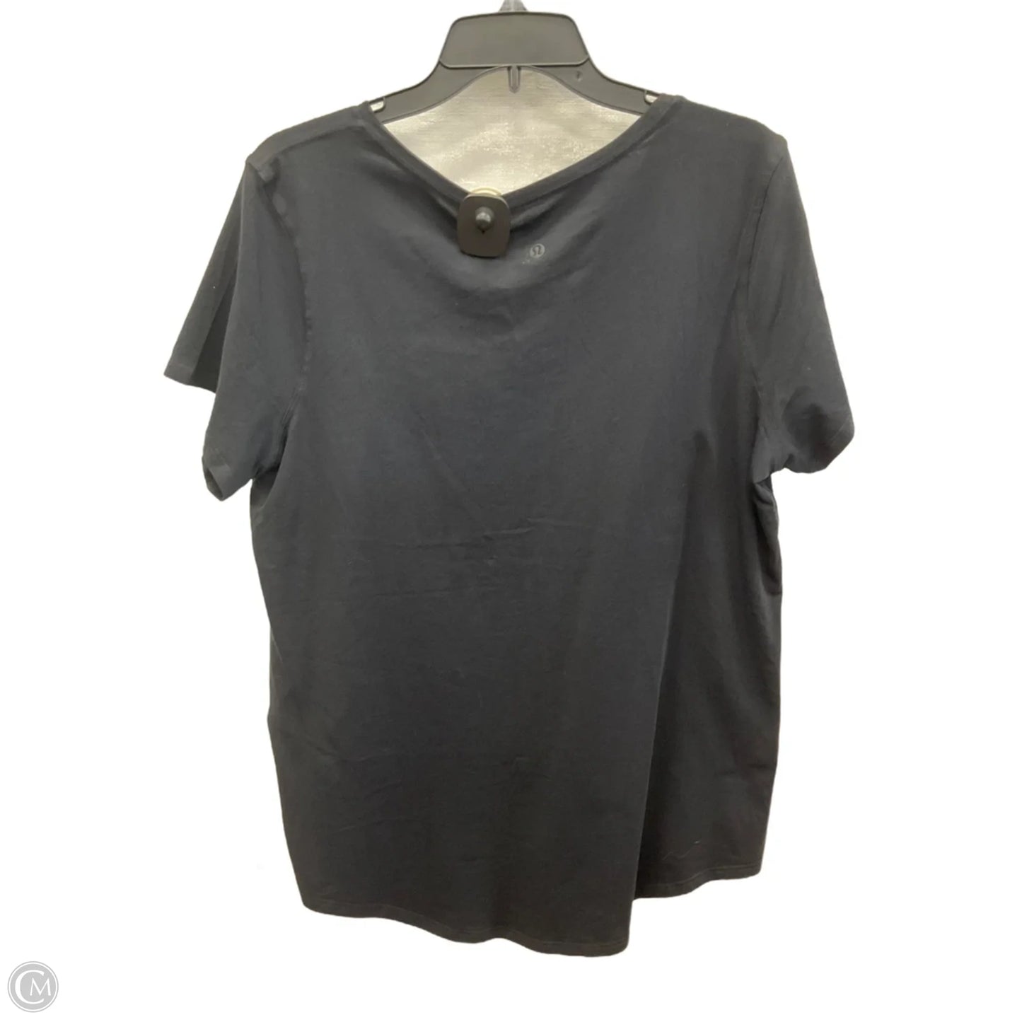 Top Short Sleeve By Lululemon In Black, Size: L