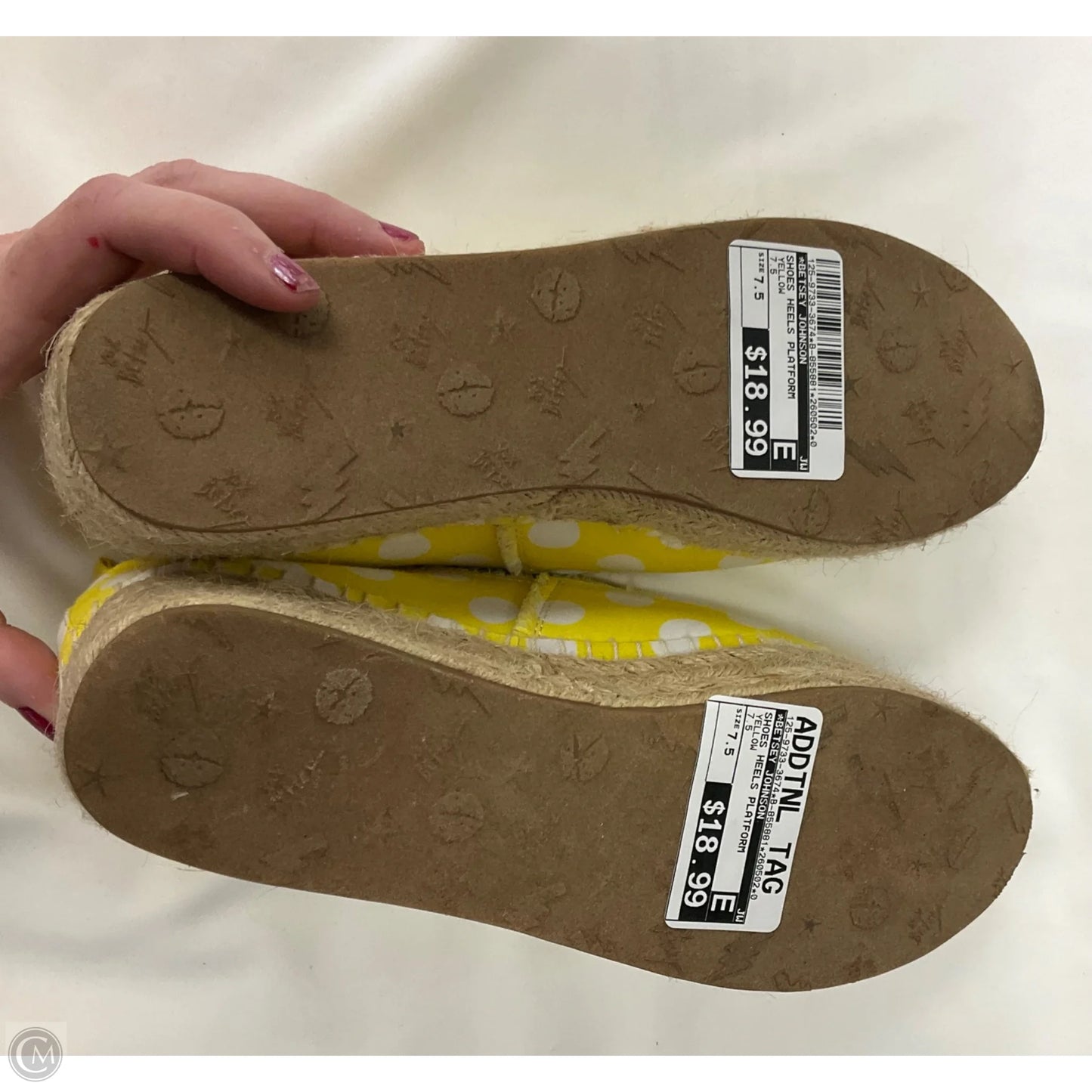 Shoes Heels Platform By Betsey Johnson In Yellow, Size: 7.5