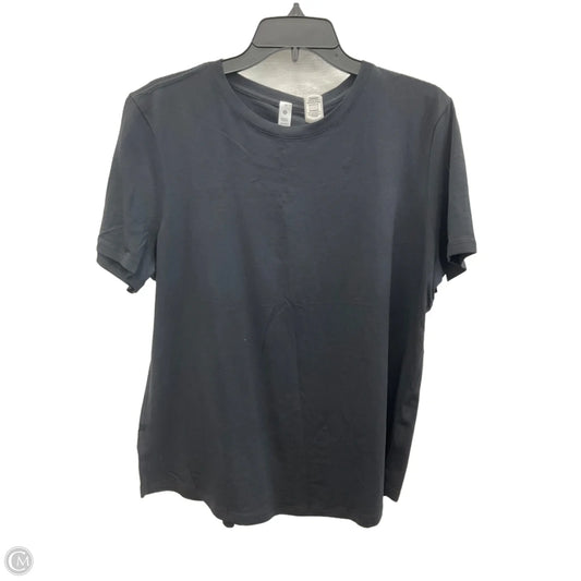 Top Short Sleeve By Lululemon In Black, Size: L