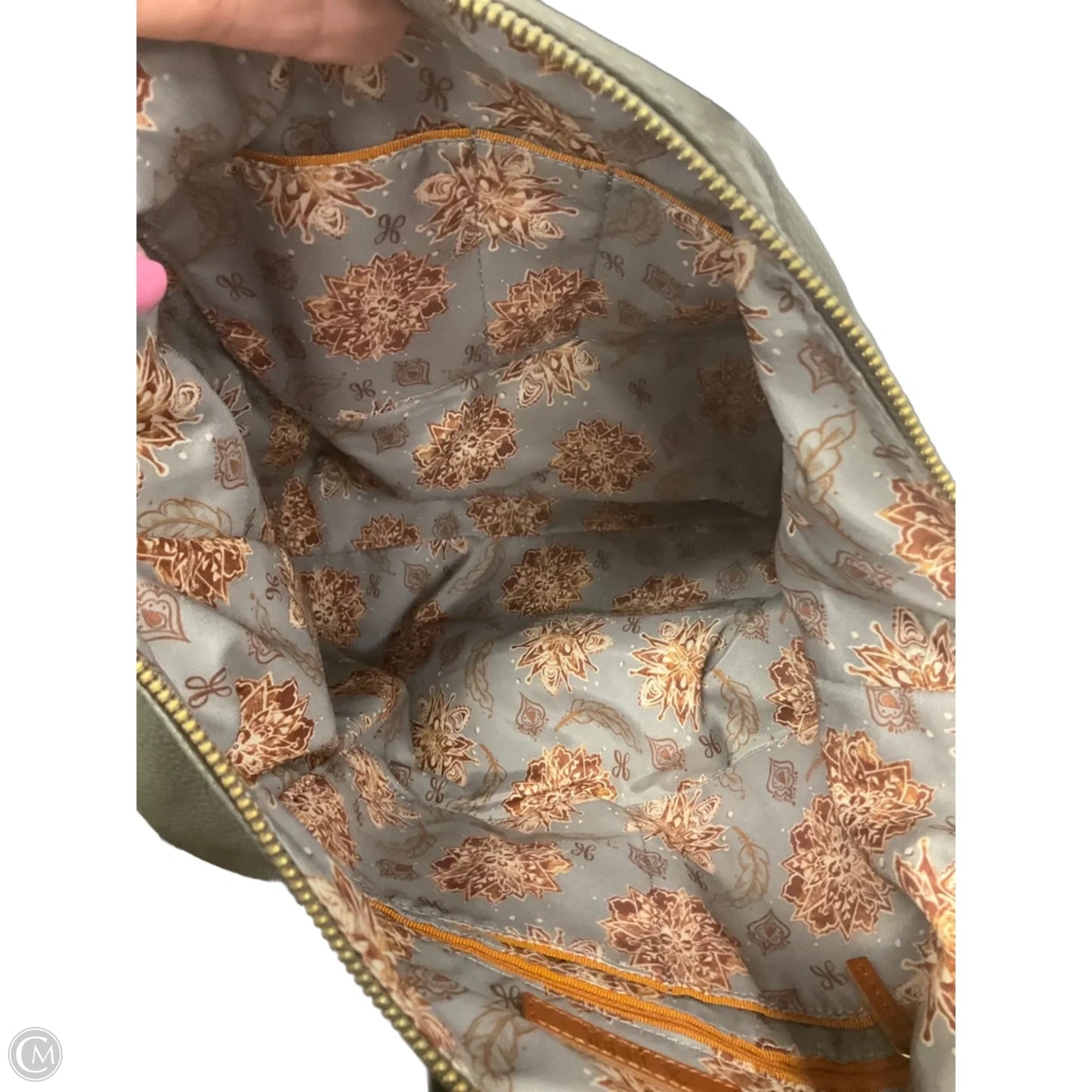 Handbag Leather By Hobo Intl, Size: Large