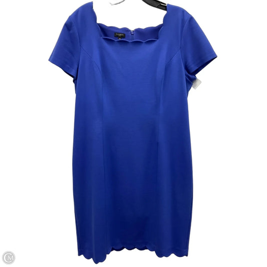 Dress Casual Midi By Talbots In Blue, Size: Xl