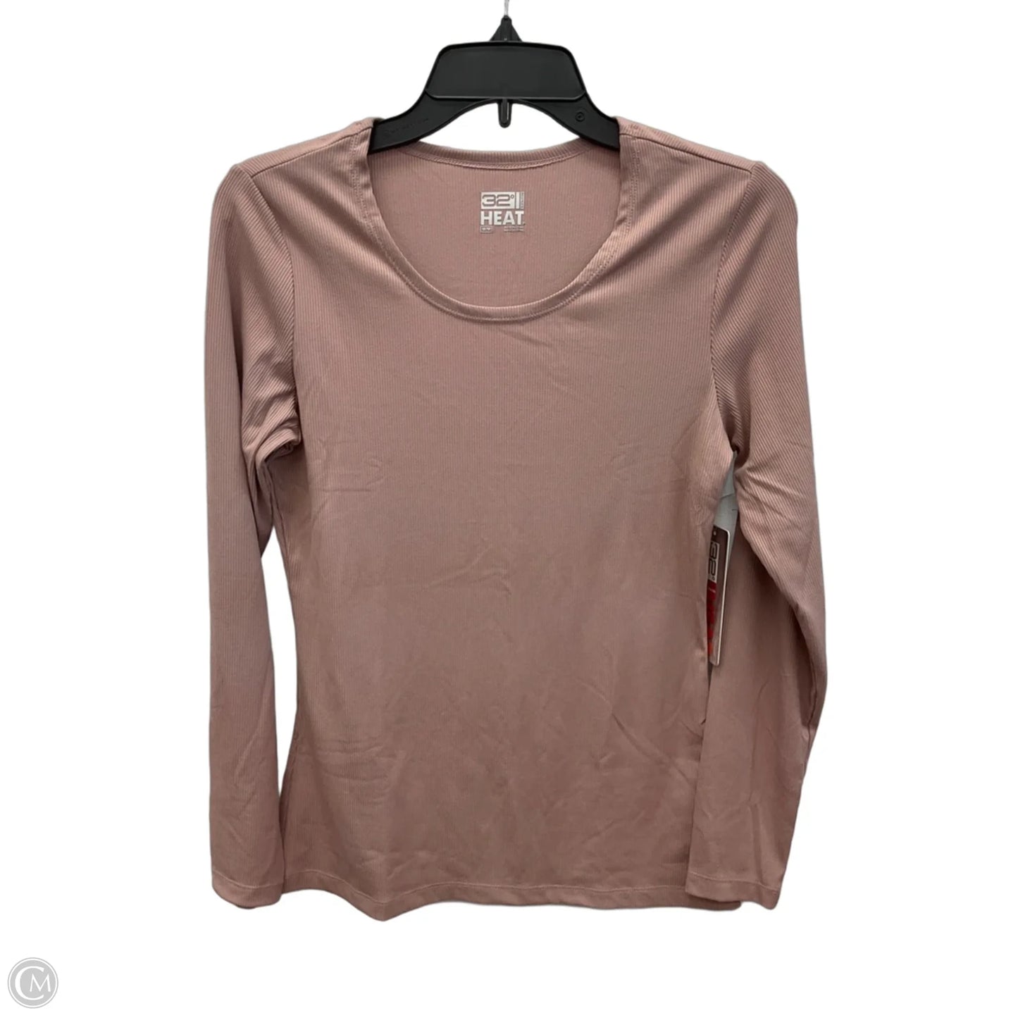 Athletic Top Long Sleeve Crewneck By 32 Degrees In Pink, Size: M