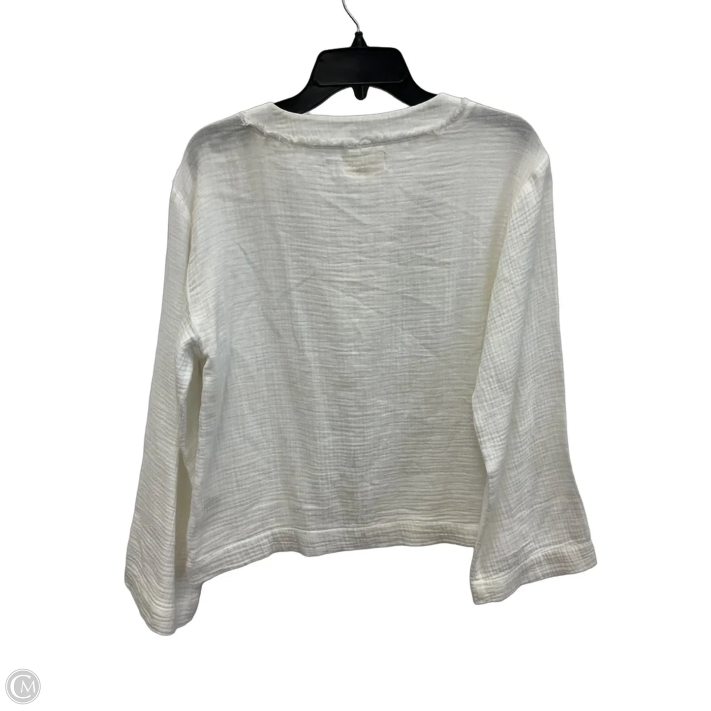Top Long Sleeve By Cloth & Stone In White, Size: S