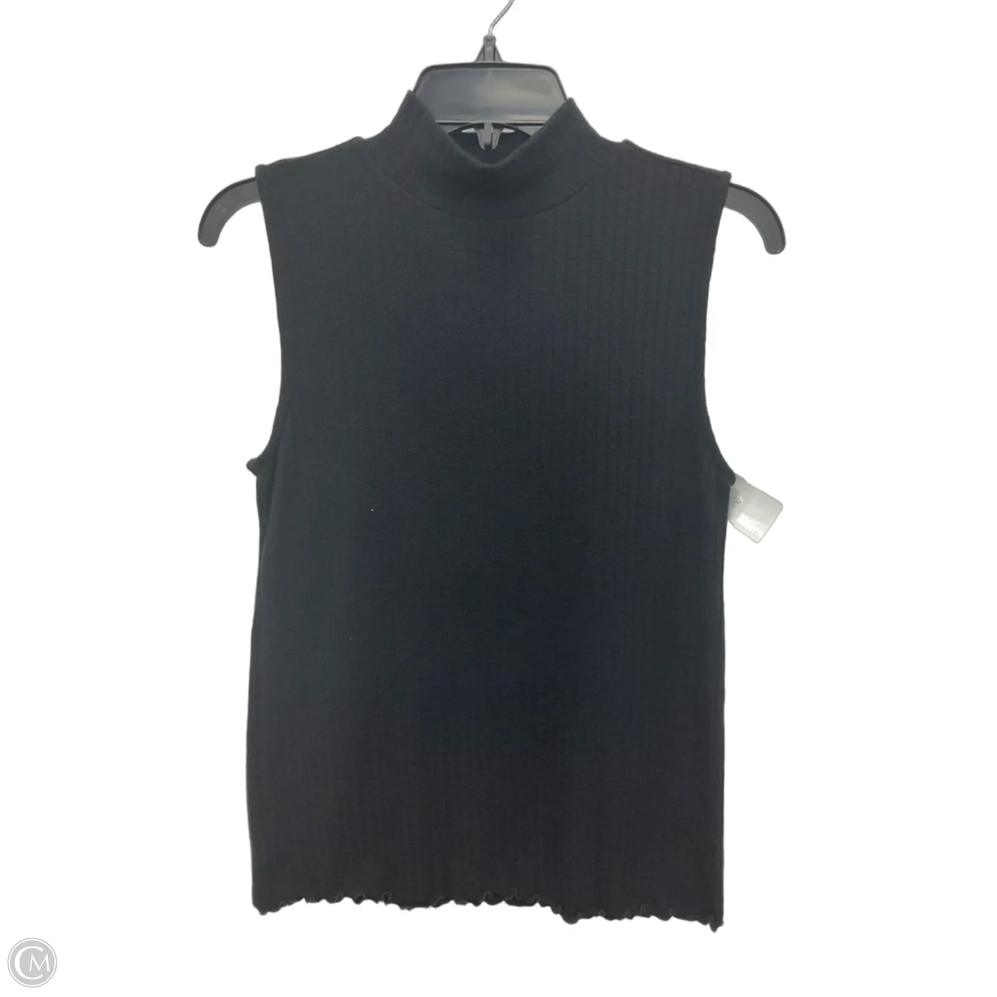 Top Sleeveless By Loft In Black, Size: M