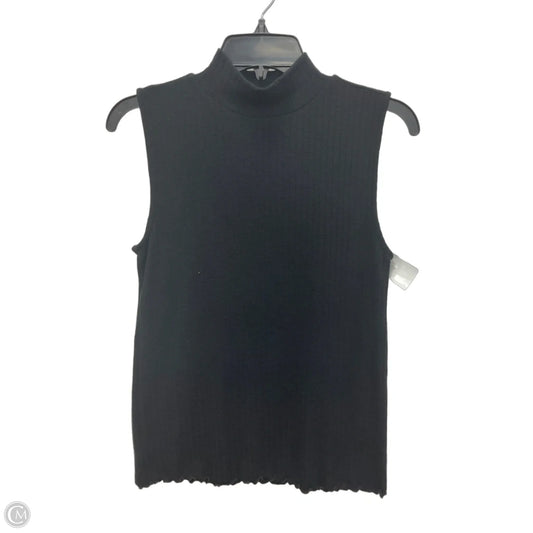 Top Sleeveless By Loft In Black, Size: M