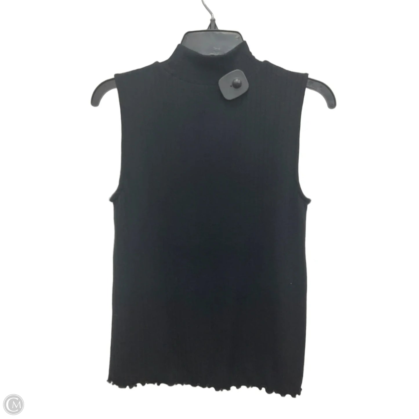 Top Sleeveless By Loft In Black, Size: M