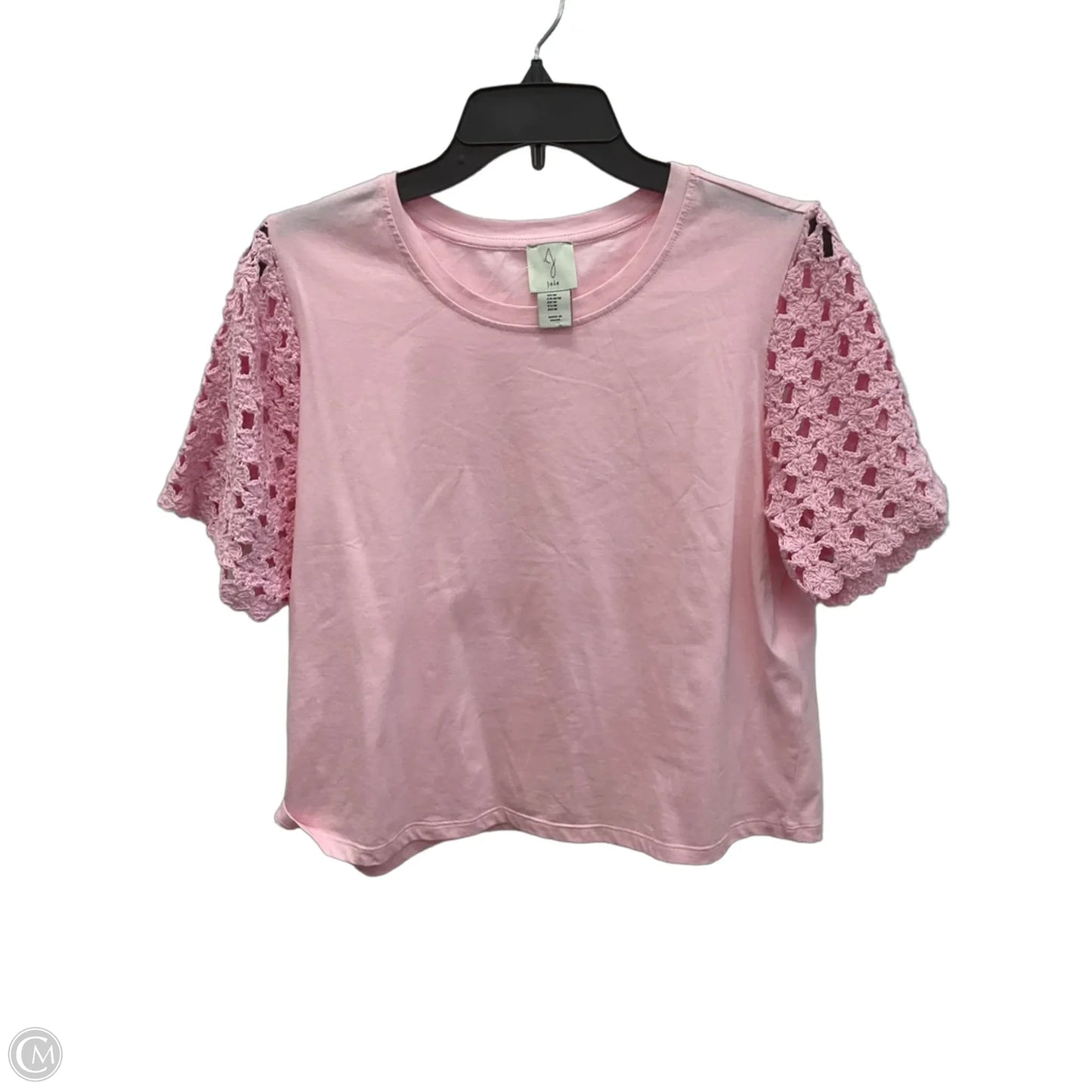 Top Short Sleeve By Joie In Pink, Size: M