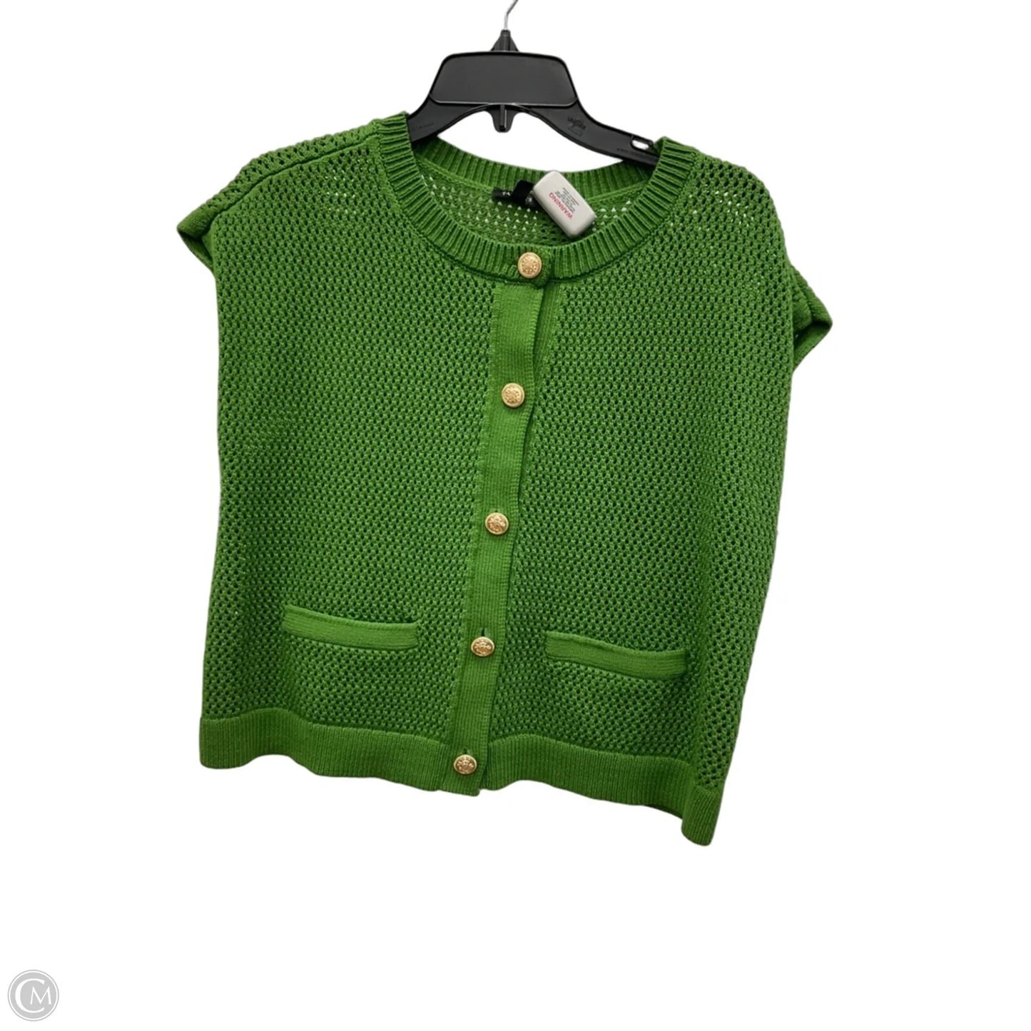 Top Short Sleeve By Talbots In Green, Size: M