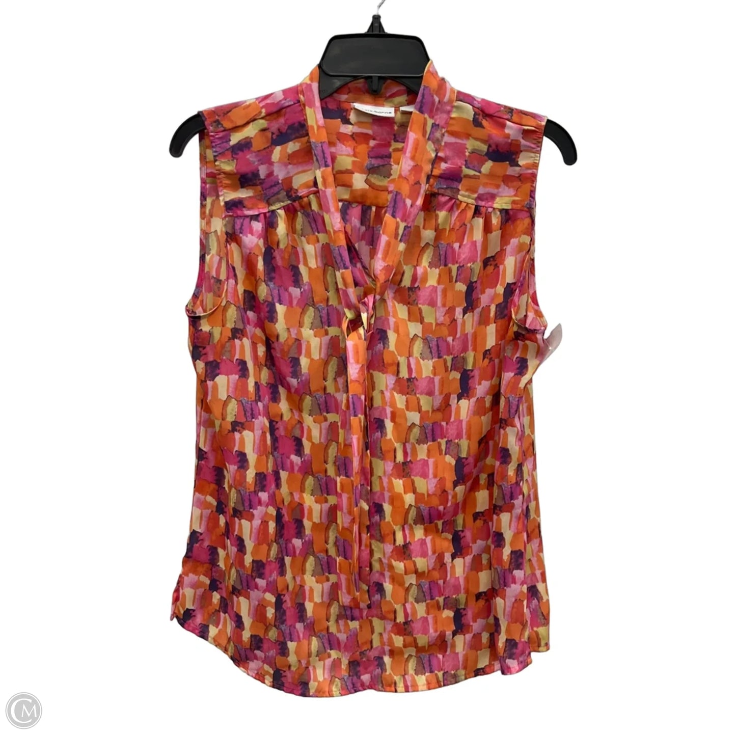 Top Sleeveless By Liz Claiborne In Pink, Size: L