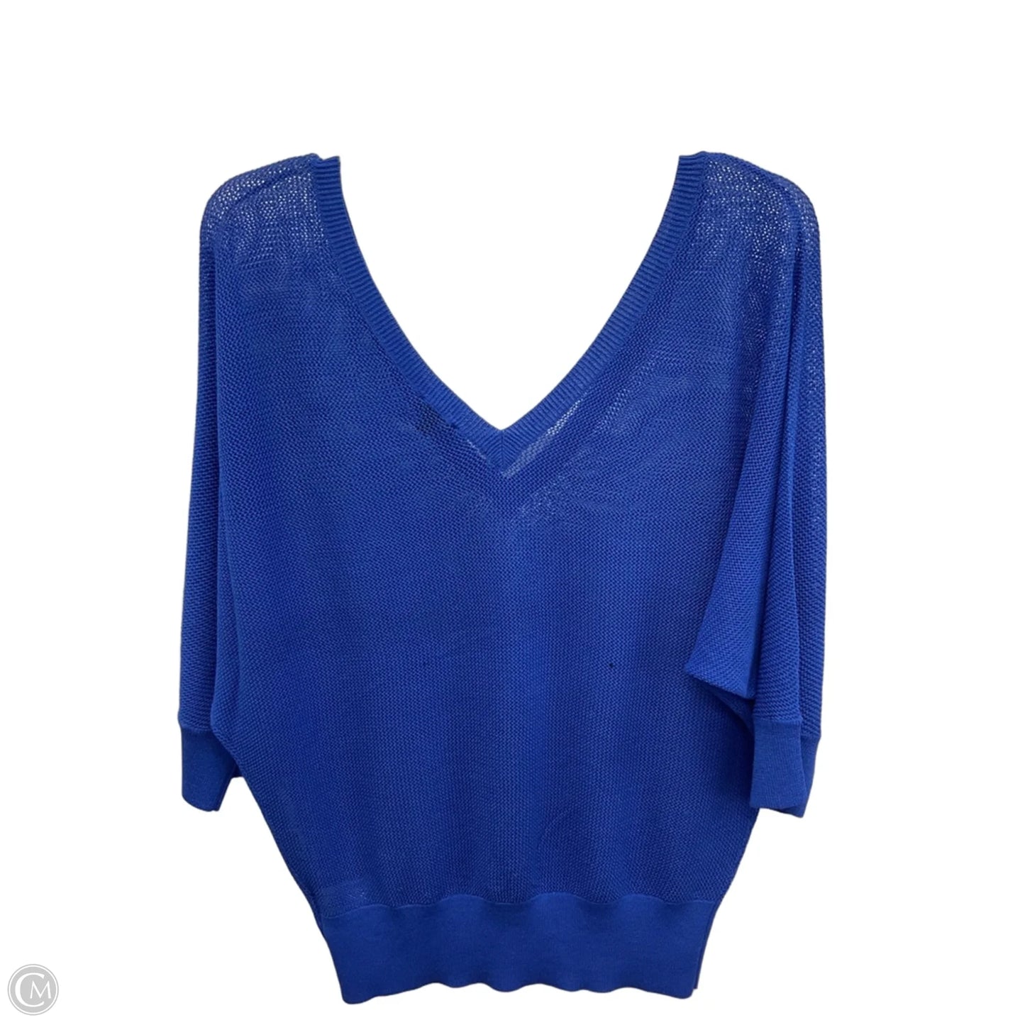 Top Short Sleeve By Express In Blue, Size: M