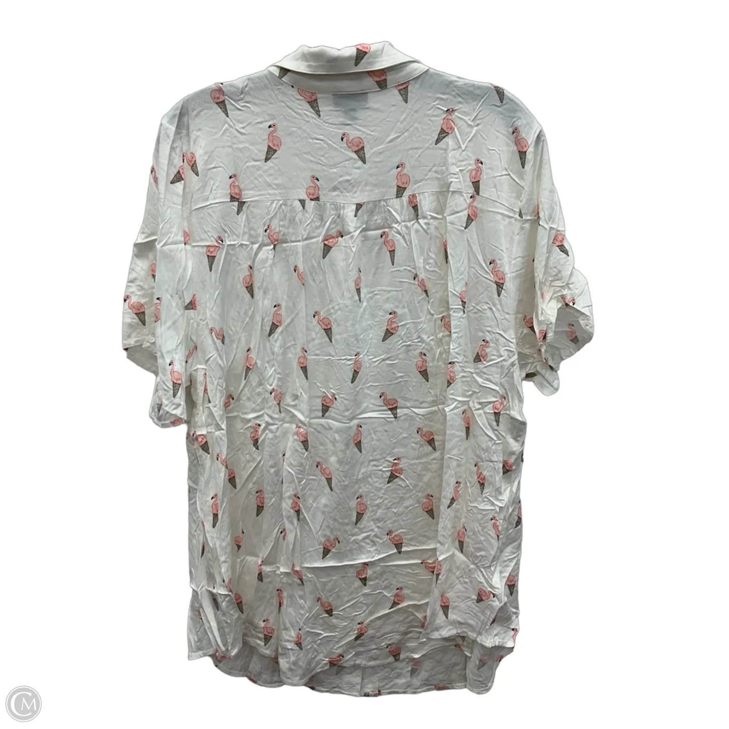 Blouse Short Sleeve By Torrid In White, Size: 3x
