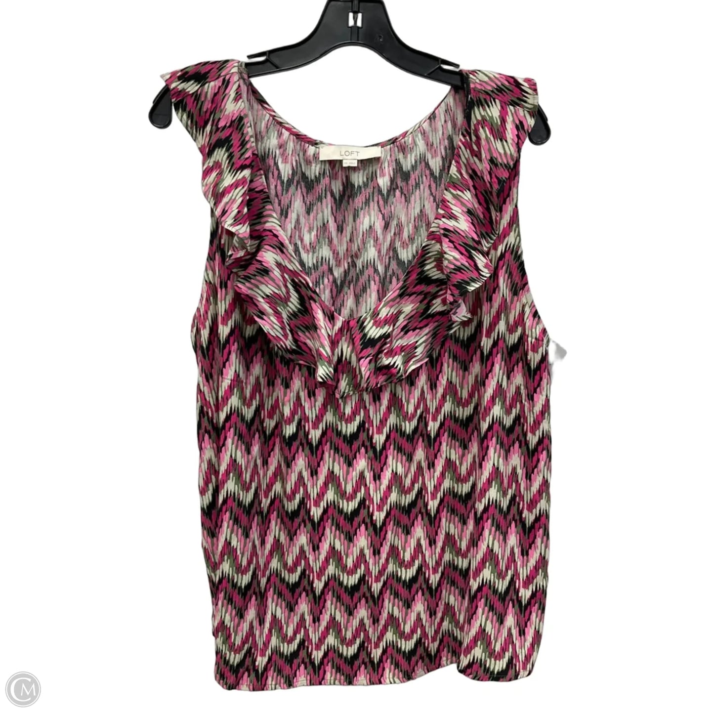 Top Sleeveless By Loft In Pink, Size: Xxl