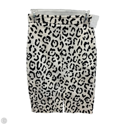 Skirt Mini & Short By Ann Taylor In Black & White, Size: 0