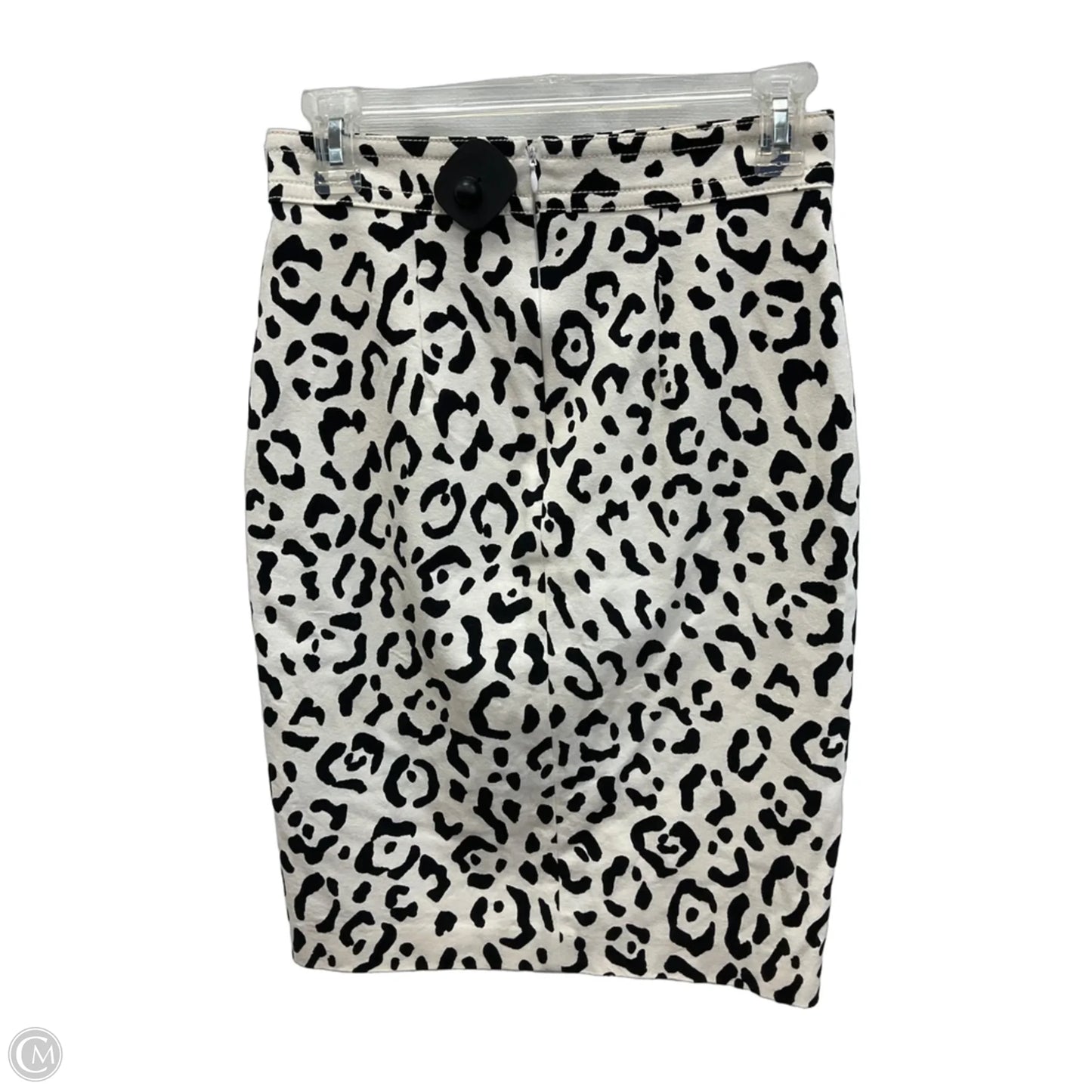 Skirt Mini & Short By Ann Taylor In Black & White, Size: 0