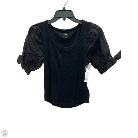 Top Short Sleeve By Gap In Black, Size: Xs