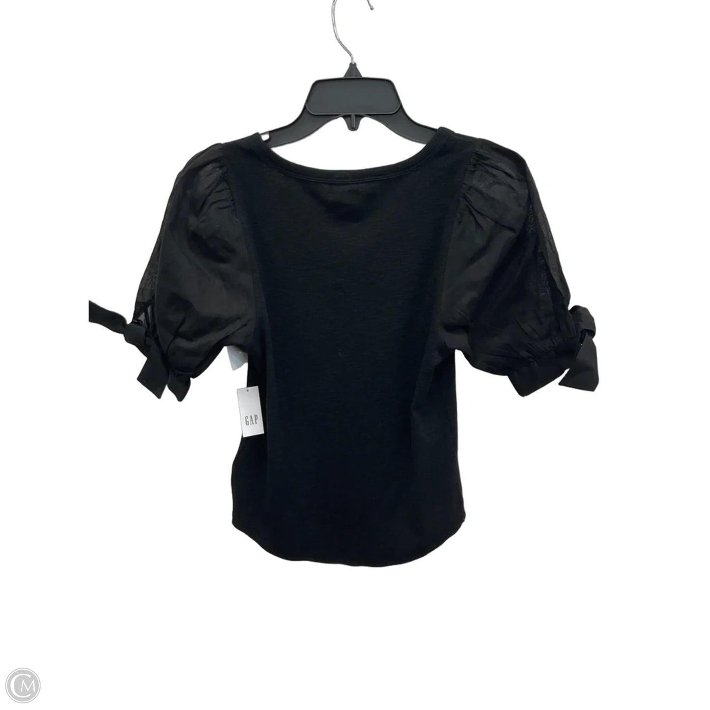 Top Short Sleeve By Gap In Black, Size: Xs