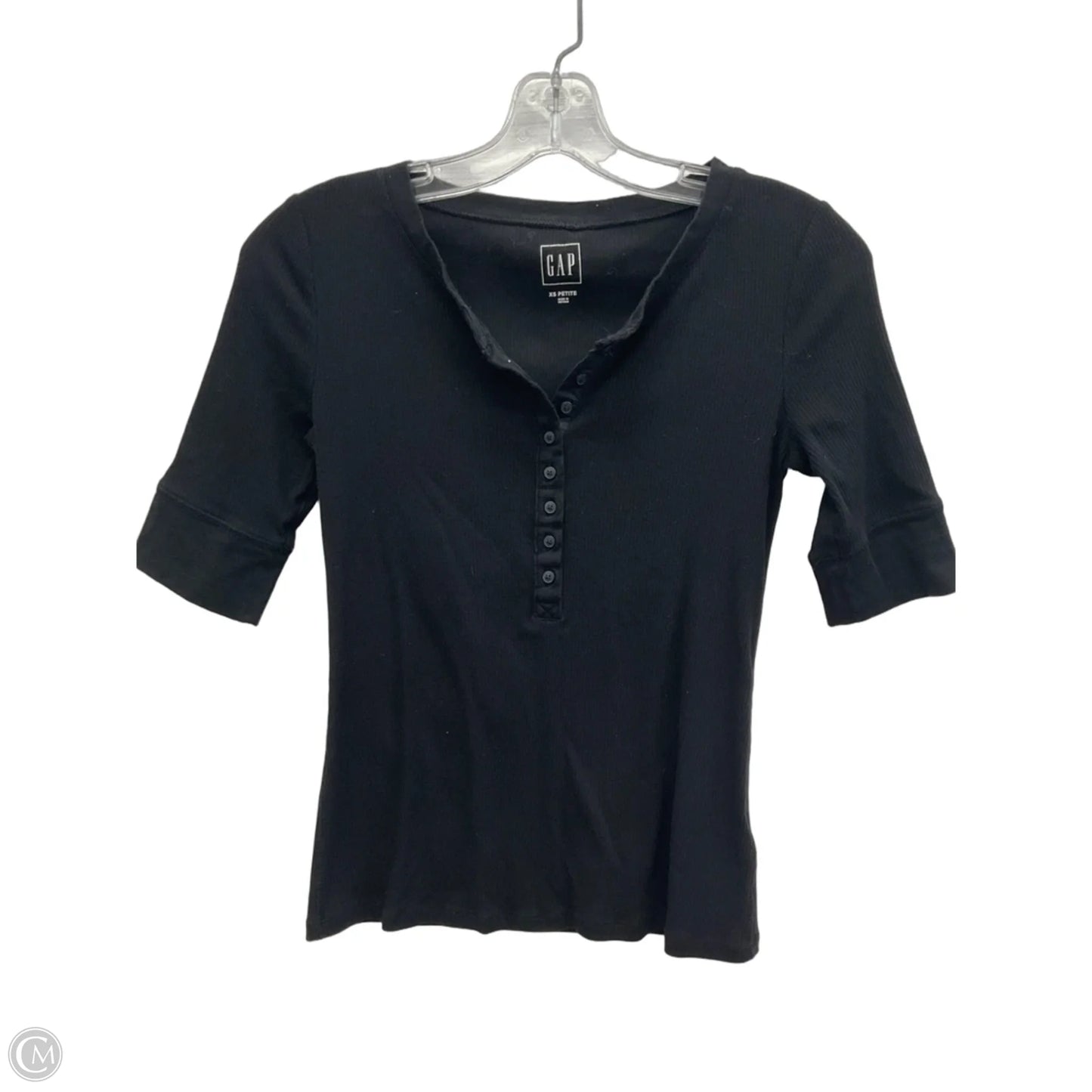 Top Short Sleeve By Gap In Black, Size: Xs