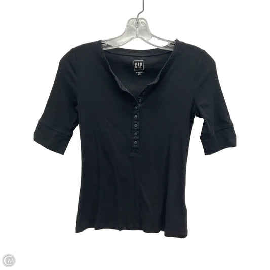 Top Short Sleeve By Gap In Black, Size: Xs
