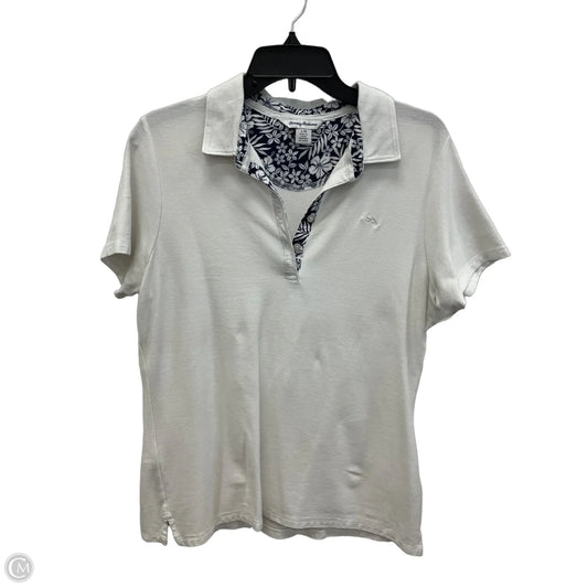 Top Short Sleeve By Tommy Bahama In White, Size: L