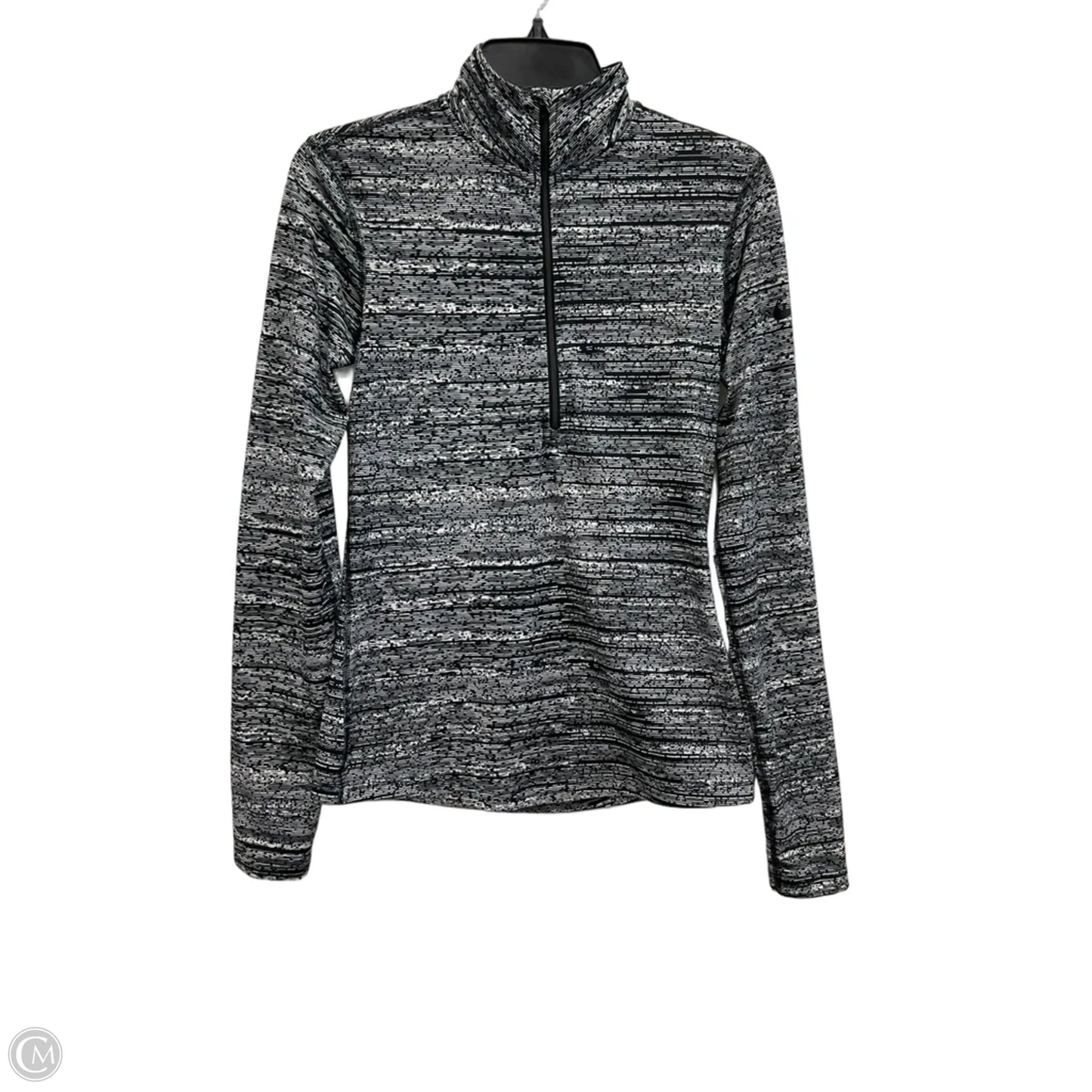 Athletic Jacket By Nike Apparel In Black & White, Size: S