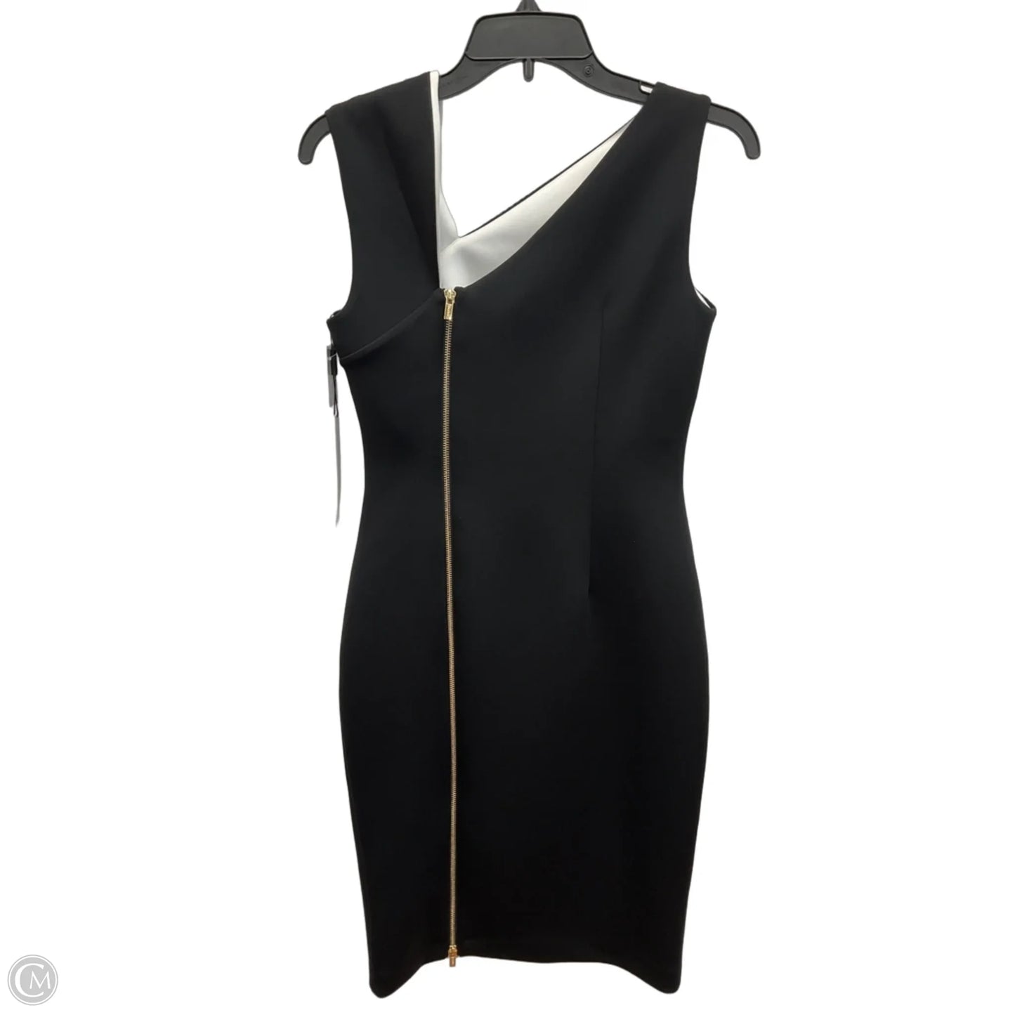 Dress Casual Short By Calvin Klein In Black & White, Size: S